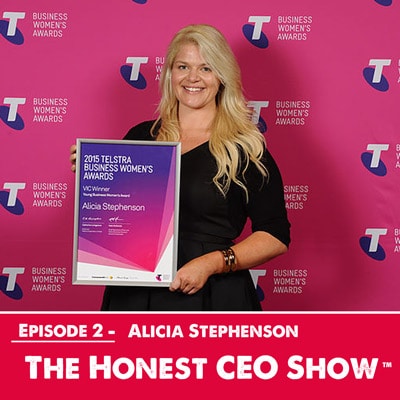 Alicia Stephenson, the 2015 Victorian Telstra Young Business Woman of the Year