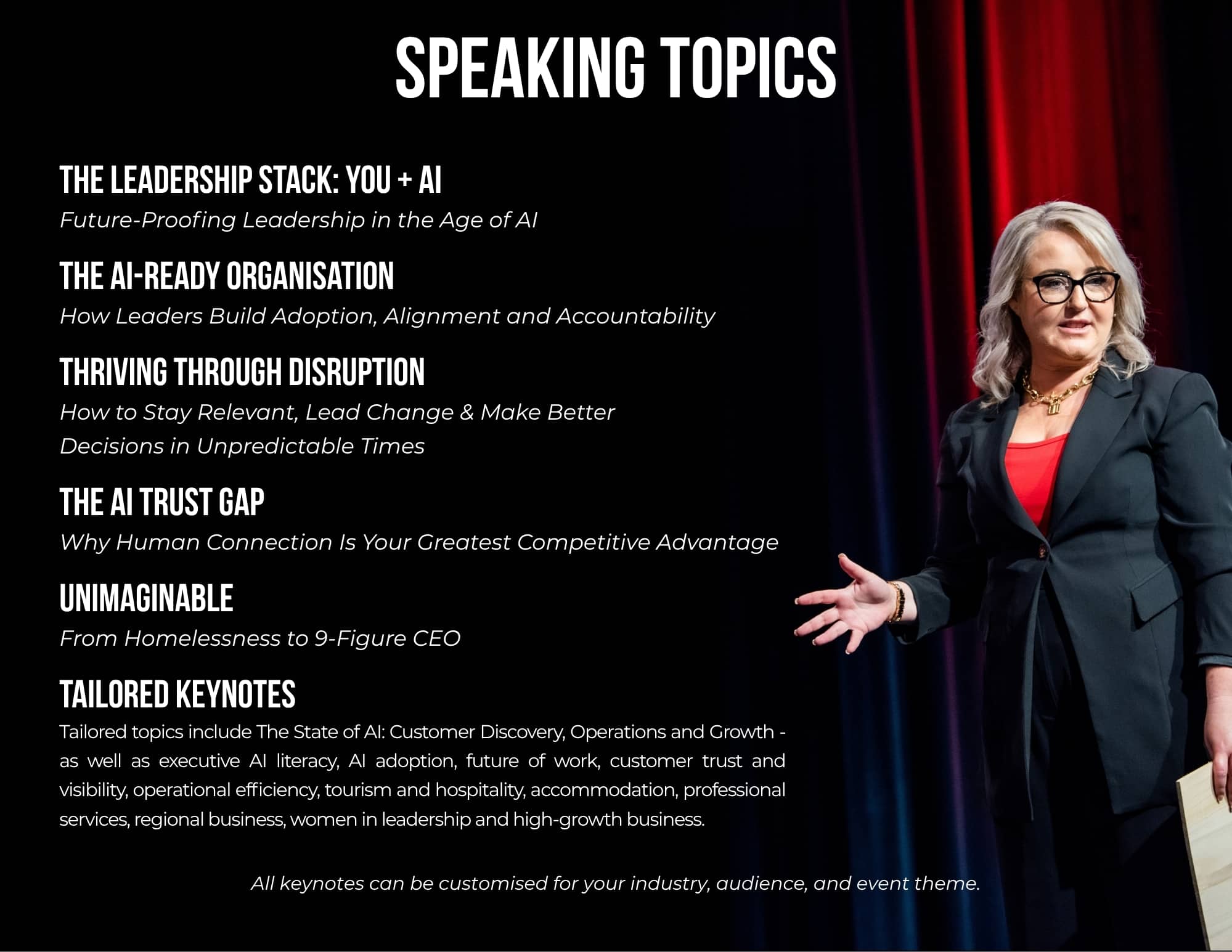 Caroline Kennedy Keynote Speaking Topics Summary