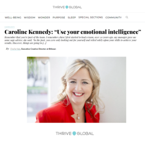 Thrive Global Caroline Kennedy